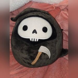 Squishmallows Grim Reaper Plush - Black and White